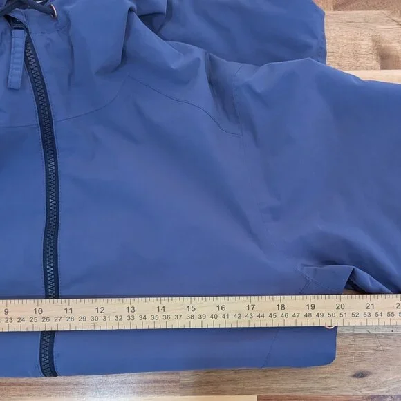 Helly Hansen Womens Rain Jacket Small Blue Waterproof Windproof Helly Tech - Picture 10 of 12